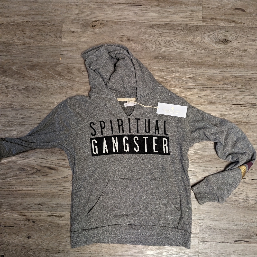 Nwt, Spiritual Gangster "Good Karma" hoody, super soft, rare find, size small